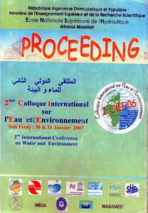 2ème Colloque International sur l'Eau et l'Environnement  (2007)