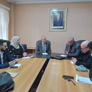 لقاء عمل مع مدير وكالة الوطنية للموارد المائية