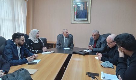 لقاء عمل مع مدير وكالة الوطنية للموارد المائية